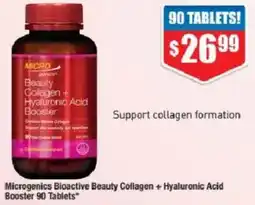 Chemist Warehouse Microgenics Bioactive Beauty Collagen + Hyaluronic Acid Booster offer