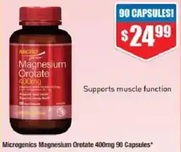 Chemist Warehouse Microgenics Magnesium Orotate 400mg offer