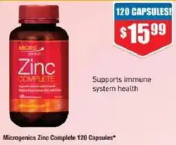 Chemist Warehouse Microgenics Zinc Complete offer