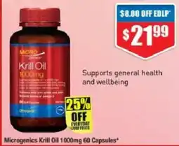 Chemist Warehouse Microgenics Krill Oil 1000mg offer