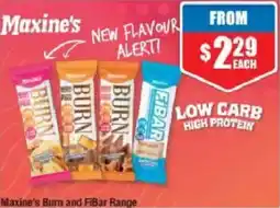 Chemist Warehouse Maxine's Burn and FiBar Range offer