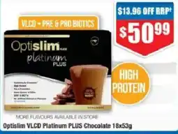 Chemist Warehouse Optislim VLCD Platinum PLUS Chocolate offer
