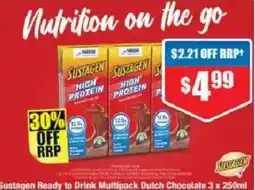 Chemist Warehouse Sustagen Ready to Drink Multipack Dutch Chocolate offer