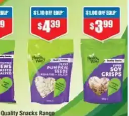 Chemist Warehouse Healthy Vity Roasted & Salted Pumpkin Seeds offer