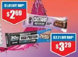 Chemist Warehouse Muscle Nation Custard or Protein Bar offer