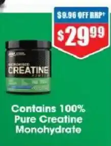 Chemist Warehouse Contains 100% Pure Creatine Monohydrate offer