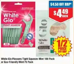 Chemist Warehouse White Glo Flossers Tight Squeeze Mint offer