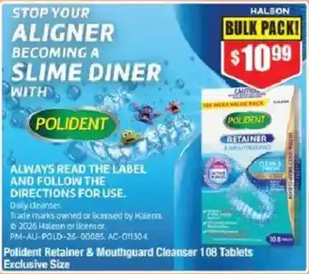 Chemist Warehouse Polident Retainer & Mouthguard Cleanser offer