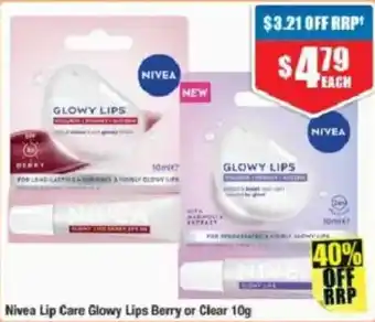 Chemist Warehouse Nivea Lip Care Glowy Lips offer