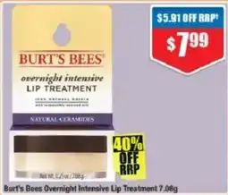 Chemist Warehouse Burt's Bees Overnight Intensive Lip Treatment offer