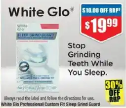 Chemist Warehouse White Glo Professional Custom Fit Sleep Grind Guard offer