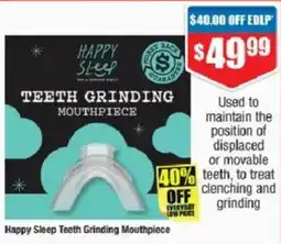 Chemist Warehouse Happy Sleep Teeth Grinding Mouthpiece offer