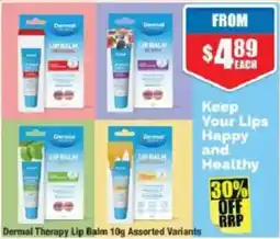 Chemist Warehouse Dermal Therapy Lip Balm Assorted Variants offer