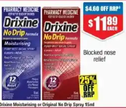 Chemist Warehouse Drixine No Drip Formula offer