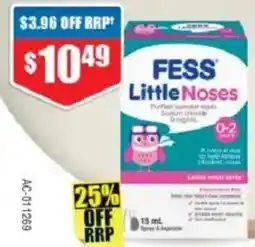 Chemist Warehouse Fess Little Noses offer
