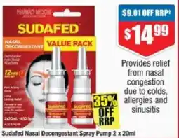 Chemist Warehouse Sudafed Nasal Decongestant Spray Pump offer