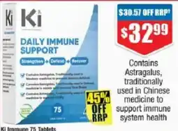 Chemist Warehouse Ki Immune 75 Tablets offer