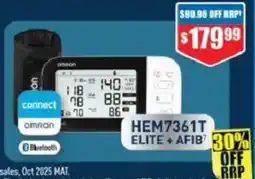 Chemist Warehouse Omron HEM7361T Elite + AFIB offer