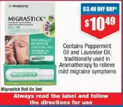 Chemist Warehouse Migrastick Roll On offer