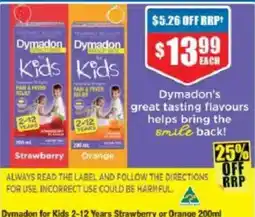 Chemist Warehouse Dymadon for Kids offer