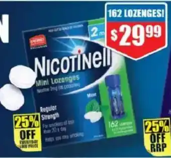 Chemist Warehouse Nicotinell Mini Lozenges offer