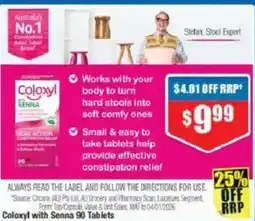 Chemist Warehouse Coloxyl with Senna 90 Tablets offer