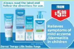 Chemist Warehouse Dermal Therapy Little Bodies Range offer