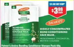 Chemist Warehouse Palmer's Amino Bonding Conditioner Masque Pack offer