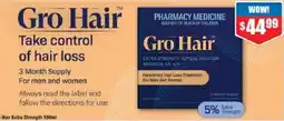 Chemist Warehouse Gro Hair Extra Strength Topical Solution offer