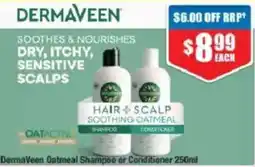 Chemist Warehouse Dermaveen Hair & Scalp Soothing Oatmeal Shampoo or Conditioner offer