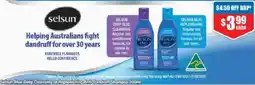 Chemist Warehouse Selsun Blue Deep Cleansing or Replenishing Anti-Dandruff Shampoo offer