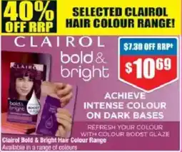 Chemist Warehouse Clairol Bold & Bright Hair Colour Range offer