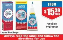 Chemist Warehouse Licener All in One Headlice treatment offer