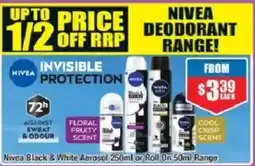 Chemist Warehouse Nivea deodorant range offer