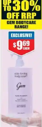 Chemist Warehouse Gem skin-loving body wash offer