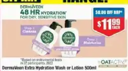 Chemist Warehouse DermaVeen Extra Hydration Wash or Lotion 500ml offer
