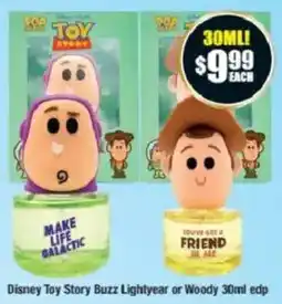 Chemist Warehouse Disney Toy Story Buzz Lightyear or Woody edp offer