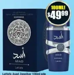 Chemist Warehouse Lattafa Asad Zanzibar 100ml edp offer