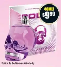 Chemist Warehouse Police To Be Woman 40ml edp offer