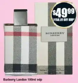 Chemist Warehouse Burberry London offer