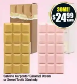 Chemist Warehouse Sabrina Carpenter Caramel Dream or Sweet Tooth 30ml edp offer
