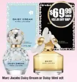 Chemist Warehouse Marc Jacobs Daisy Dream or Daisy 50ml edt offer