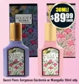 Chemist Warehouse Gucci Flora Gorgeous Gardenia or Mangolia 30ml edp offer