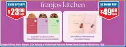Chemist Warehouse Franjos Kitchen Muma Biscuits Variants or Motherhood Hydration Powder Blood Orange or Mixed Berry offer