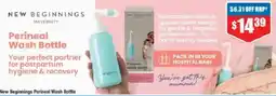 Chemist Warehouse New Beginnings Perineal Wash Bottle offer