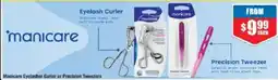 Chemist Warehouse Manicare Eyelash Curler or Precision Tweezers offer