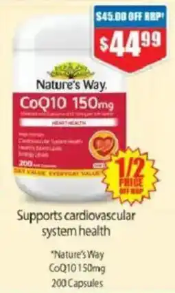 Chemist Warehouse Nature's Way CoQ10 150mg offer