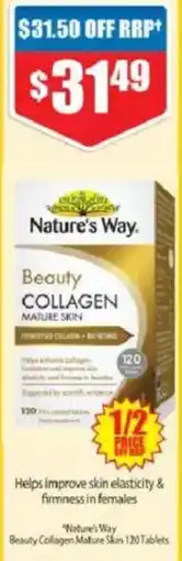 Chemist Warehouse Nature's Way Beauty Collagen Mature Skin offer
