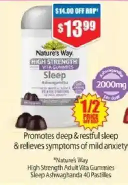 Chemist Warehouse Nature's Way High Strength Vita Gummies Sleep offer