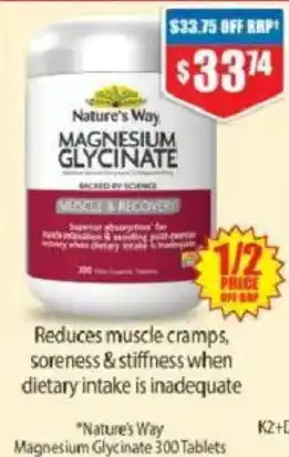 Chemist Warehouse Nature's Way Magnesium Glycinate offer